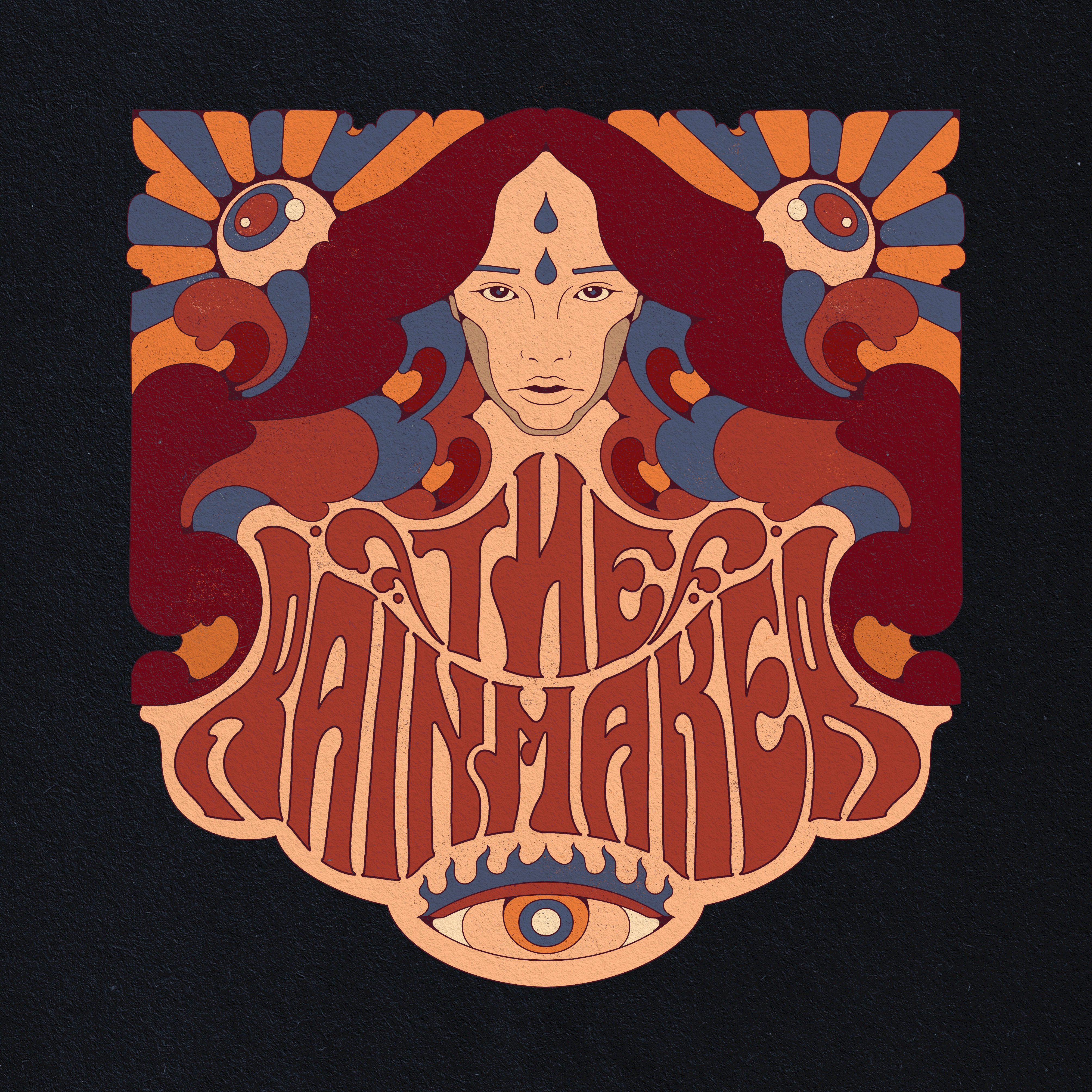 Example of Unique Vintage Retro Psychedelic Logo