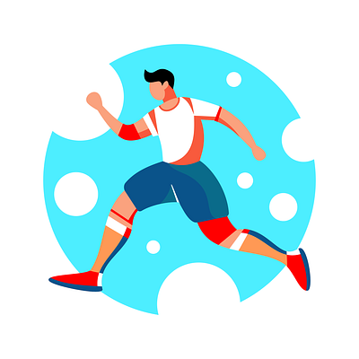 RUNNING MAN ILLUSTRATION branding design graphic design illustration logo vector