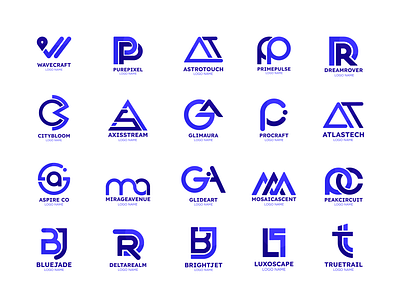 Collection of logos branding logo