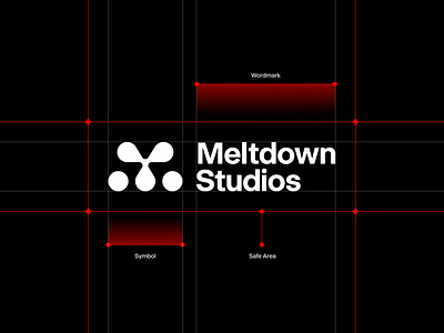 Meltdown Studios Logo design grid logo logogrid symbol