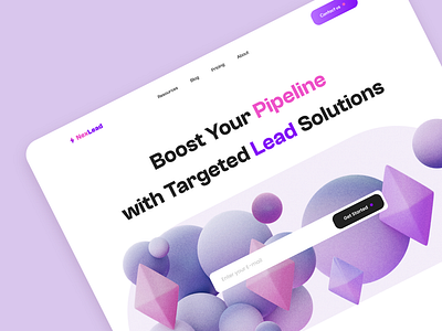 NexLead Landing Page design - Lead Generation agency page lead generation