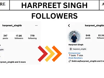HARPREET SINGH FOLLOWERS animation branding design graphic design icon illustration logo ui ux vector