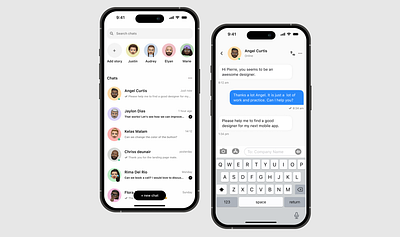 Chat mobile app chat design figma imessage message mobile ui ux whatsapp