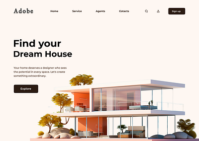 Find Your Dream House branding graphic design ui