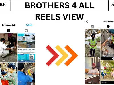 BROTHERS 4 ALL VIEWS SMM WORK animation branding design graphic design icon illustration logo ui ux vector