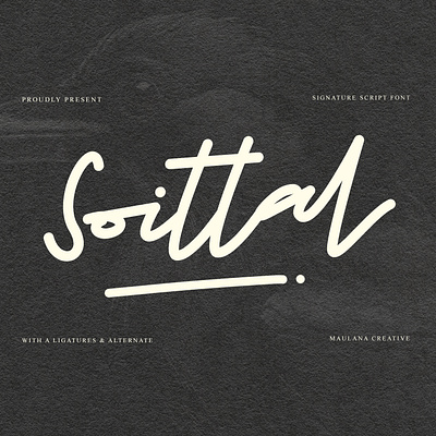 Soittal Signature Script Font branding font fonts graphic design logo nostalgic