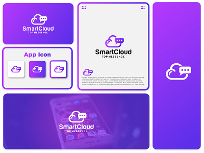 SmartCloud Logo Design cloud logo logo logo design smartcloud logo design