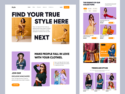 Smith Fashion - Landing Page 🔥 branding graphic design landing page style ui website