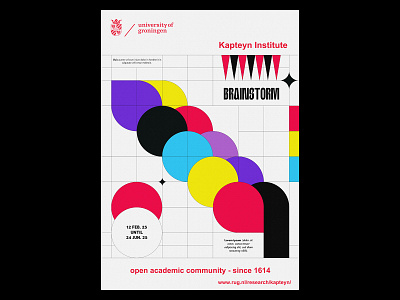 Brainstorm artwork color design geometric graphic design grid grid system illustrator kevlard minimal poster design