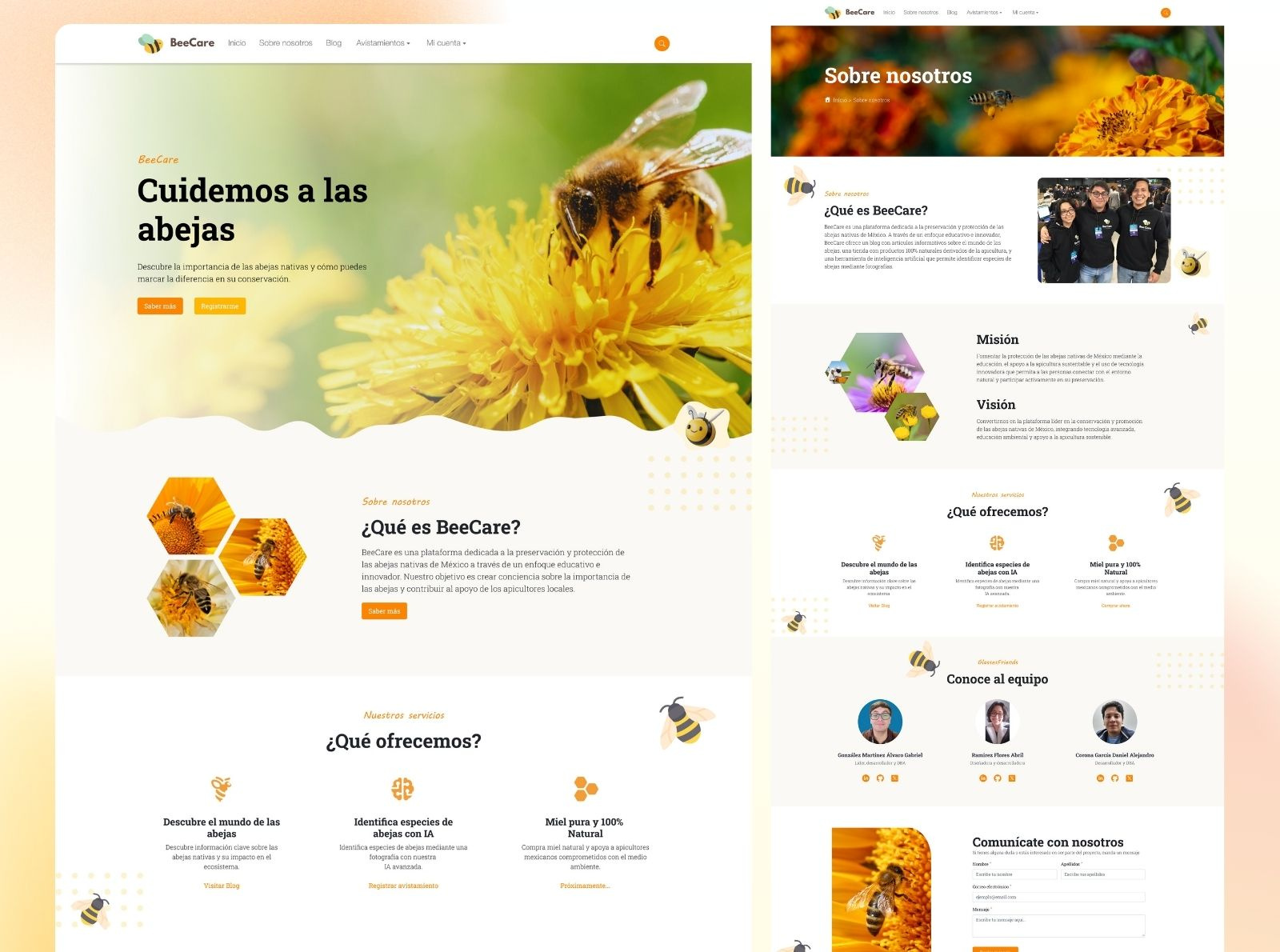 BeeCare Website figma figma design frontend redesign ui uiux wireframe