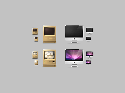 Mac Icons apple imac mac macintosh macos retro steve jobs