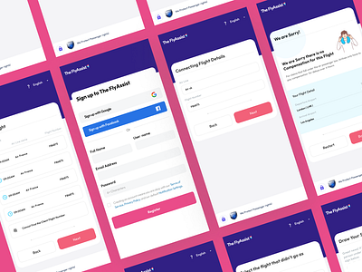 Mobile App UI - FlyAssist app ui booking booking app clean delayed design flight flight book app flight booking ui minimal mobile app mobile ui mobile ui ux modern seat stunning trendy ui design userfirendly ux design