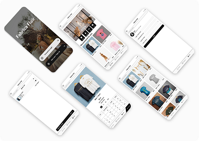 Fabrica Flair app design app ui app ui ux branding cloth app ui cloth ui cloth website design figma full website landing page mobile app ui shop app ui shop ui shop website ui ui ux unique website website website design