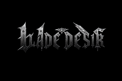 Blade Desire a Blackmetal Font branding design graphic design illustration logo vector