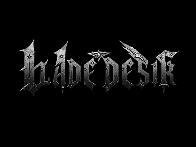 Blade Desire a Blackmetal Font branding design graphic design illustration logo vector