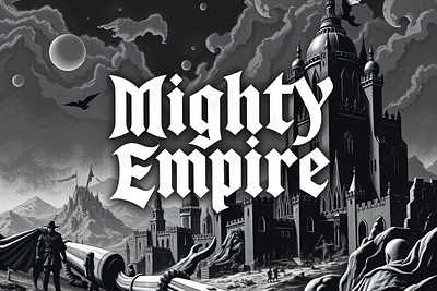 Mighty Empire - Modern Blackletter branding design graphic design illustration logo vector