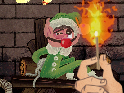 A Nice Little Chat animation character design elf fireplace illustration shelf traumatic