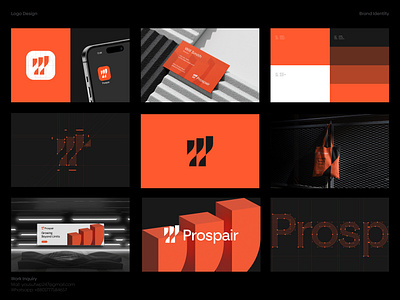 Prospair Logo and Brand Identity Design abstract logo brand brand guidelines brand identity branding digital fintech graphic design growth identity logo logo design logotype marketing modern logo p logo progress saas visual identity web3