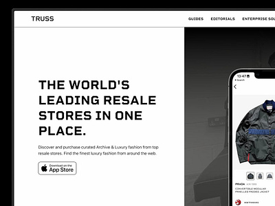 Truss Archive Website and Branding branding design fashion logo truss ui ux website