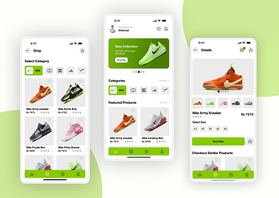 Shoes Mobile App Design mobile app design ui ux