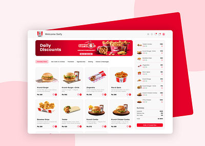 KFC Dashboard Redesign app design dashboard responsive design ui user interface design