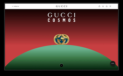 Gucci Cosmos Digital Experience 360 3d animation branding exhibition gucci ui ux