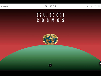 Gucci Cosmos Digital Experience 360 3d animation branding exhibition gucci ui ux