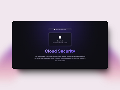 Ethone - Security section design interface landing landing page section ui uiux web website