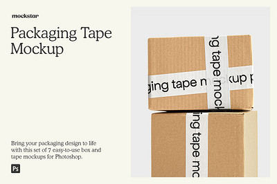 Packaging Tape Mockup Collection brand mockup branding custom design kraft box kraft box mockup logo design mailer mailer box mockup mailing mailing box mailing box mockup packaging packaging mockup personalized postal shipping shipping box mockup smart object tape tape mockup