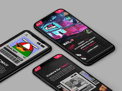 Cyberpunk Anime Website Design Agency anime asian branding character design character ip cyberpunk design illustration influencer agency japan japanese aethestic japanese design logo ui