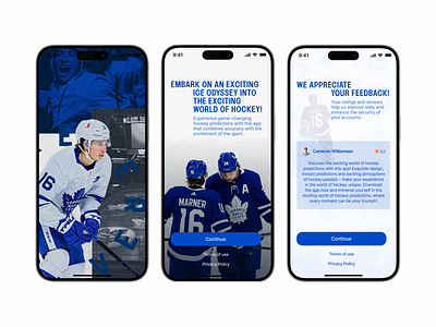 Hockey app design ui ux