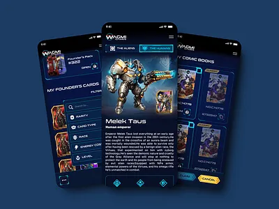 Gaming Mobile Design UI Crypto anime asian branding card design character design character ip crypto game cyberpunk design game hub game ui mobile gaming dashboard gaming ui illustration logo ui