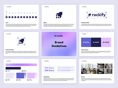 Rockify - Brand Book brandbook brandidentity branding colorpalette designinspiration graphicdesign logo logodesign typography visualidentity