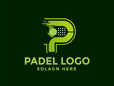 Padel Tennis Logo Design flat logo logo design monogram p logo padel logo sports design tennis logo vector logo