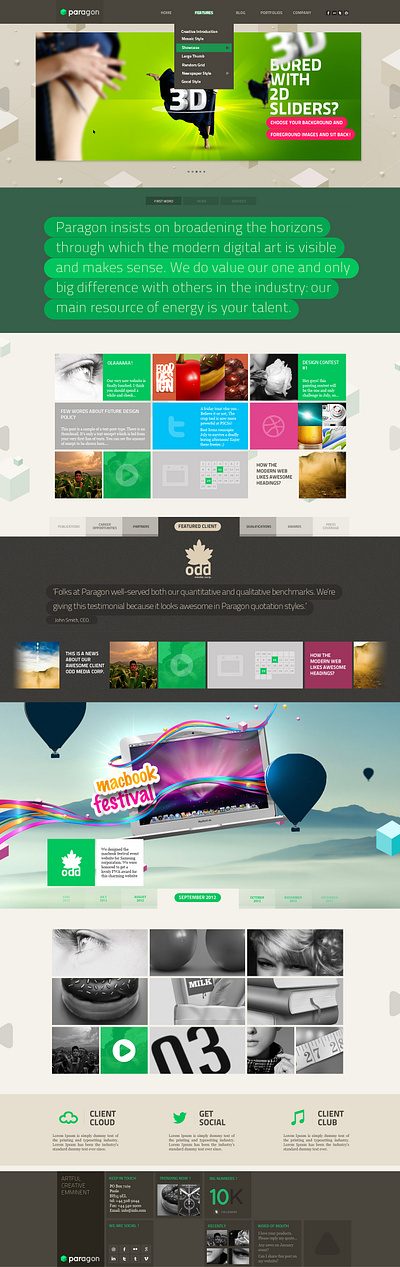 Early WordPress Theme Drafts for ThemeForest agency portofolio template web design website template wordpress theme