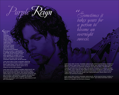 Prince Mock Print layout design graphic design layout