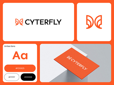 Cyterfly Logo Design brand identity branding butterfly logo butterfly tech logo clean logo design letter c butterfly logo letter c logo letter c tech logo logo logo designs modern logo tech logo