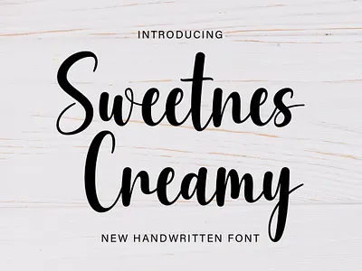 Sweetnes Creamy Font crafting font cute font elegant font font halloween halloween font handwritten script script font spooky