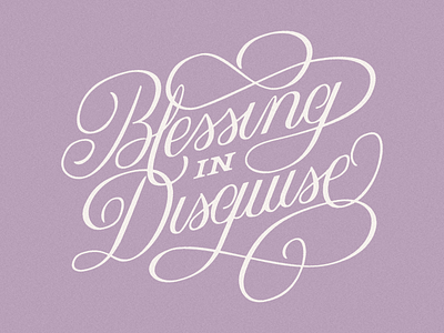 Blessing in Disguise adobe illustrator design graphic design illustration lettering vector