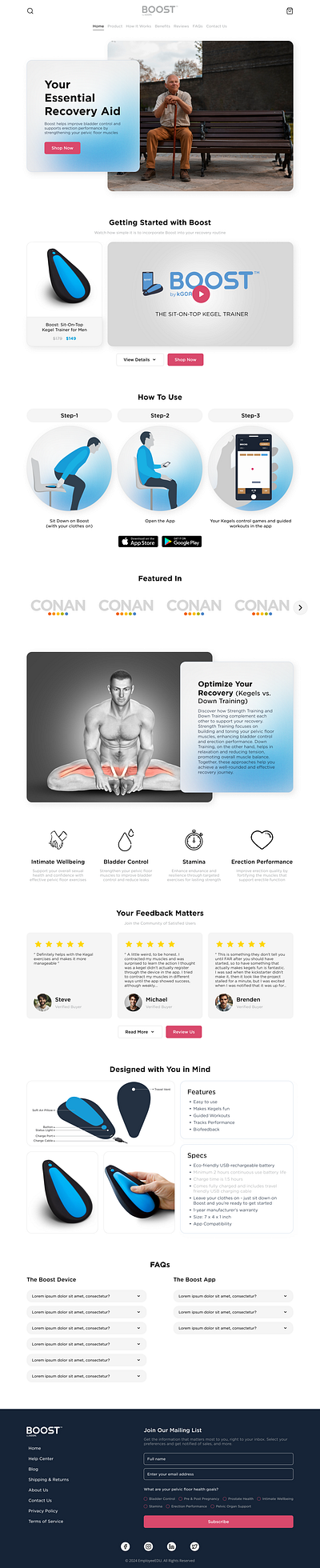 BOOST by KGOAL a Shopify Website/Store Concept branding design graphic design hero hero section illustration landing page shopify shopify store shopify website ui ui design uiux user interface