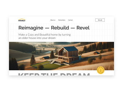 Hously - landing page architecture design home house house building landing landing page rebuild renovate ui ui design web design webdesign