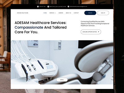 Health Care Landing Page health landingpage opentowork ui