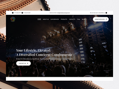 Concierge Website Design landing page landingpage services ui