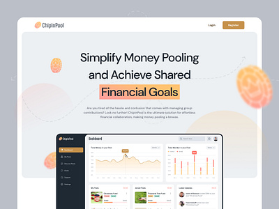 Money Pooling Website design dribbble figma landing page minimalist mockups modern money pooling money pooling app money saving app product design prototype responsive design ui design ui ux ux design visual design web design website wireframes