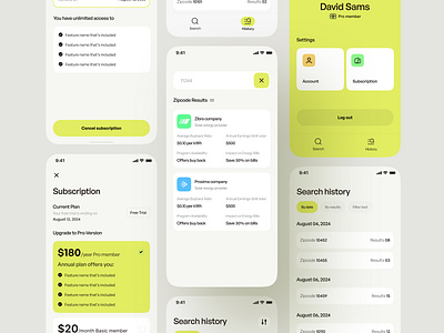 Metermate Solar App android app app app design clean color ui eco ios app design minimal mobile mobile app modern app payment search result solar solar app solar managment solar panel subscription ui dsign ui ux