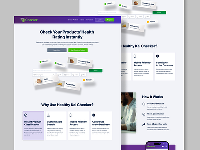 Healthy Kai Checker: Food Policy Compliance Tool food app food software health tech mobile app modern design nz nz webdesign product design software design ui ux uxui web design inspiration web trend webdesign webdesign services