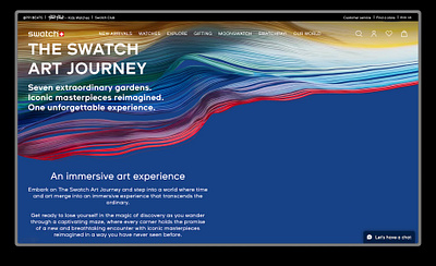 The Swatch Art Journey 180studios branding design exhibition ui ux