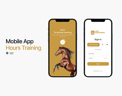 Mobile Application horse training video app application design mobile app uiux