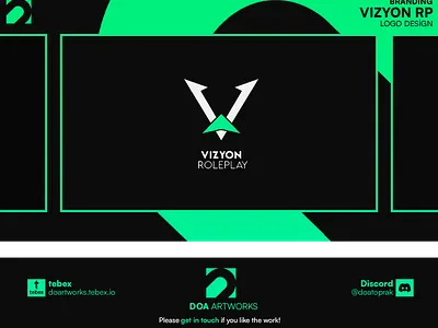 FiveM Logo Design Vizyon Roleplay I [Branding] branding design figma grand theft auto graphic design gta illustration logo logo design roleplay ui