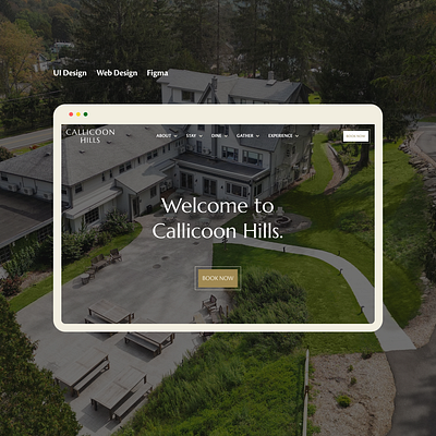 Calicoon Hills- Resort Hotel figma hotel landing page resort tourism travel ui ui design vacation web design website websites